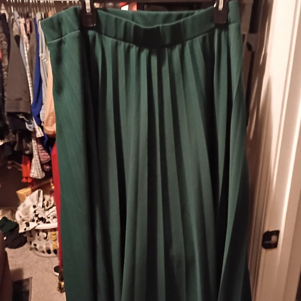 Long pleated skirt